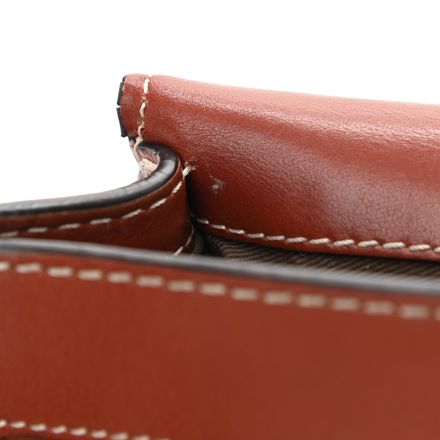 Chloe Shiny Calfskin Mini Marcie Round Crossbody Bag Caramel 8 of 13