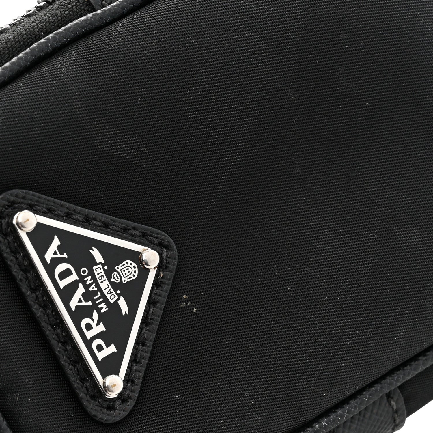 Prada Re-Nylon Saffiano Pocket Zippered Shoulder Bag Black 13 of 13