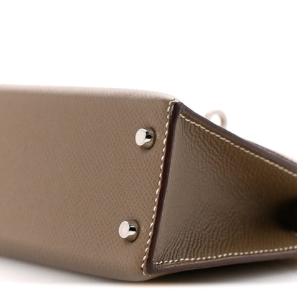 Hermes Epsom Mini Kelly Sellier 20 Etoupe 19 of 25