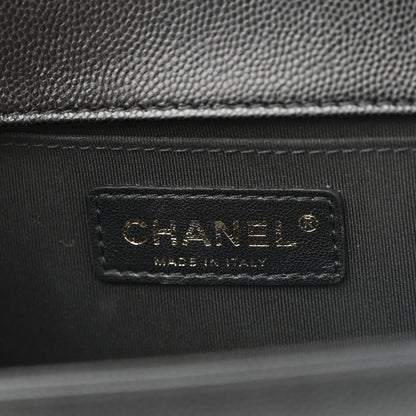 Chanel Caviar Quilted Medium Boy Flap Black 6 of 11
