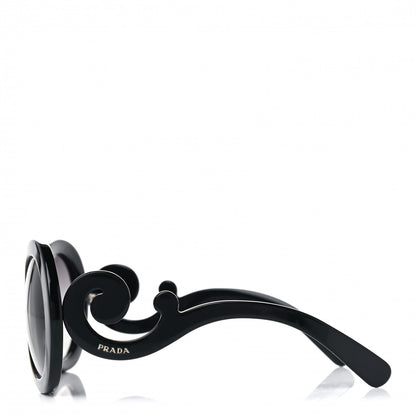 Prada Baroque Sunglasses SPR 27N Black 3 of 5