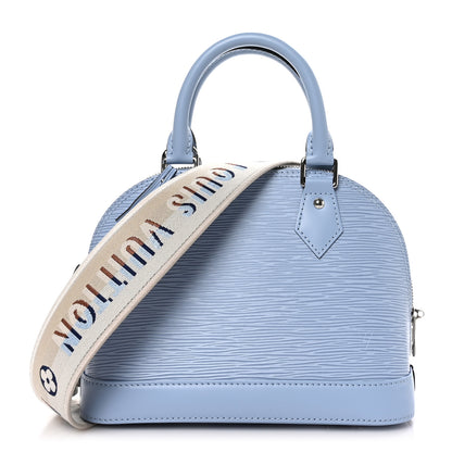 Louis Vuitton Epi Jacquard Alma BB Bleu Nuage 1 of 9