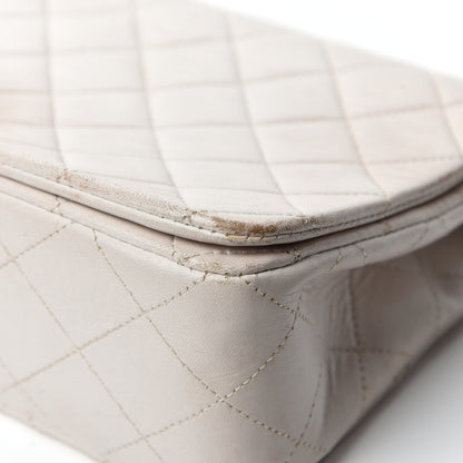 Chanel Lambskin Quilted Small Single Flap White 9 of 19