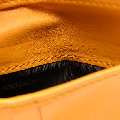 Gucci Calfskin GG Tennis Embossed Bi-Fold Wallet Yellow Tangerine 9 of 12