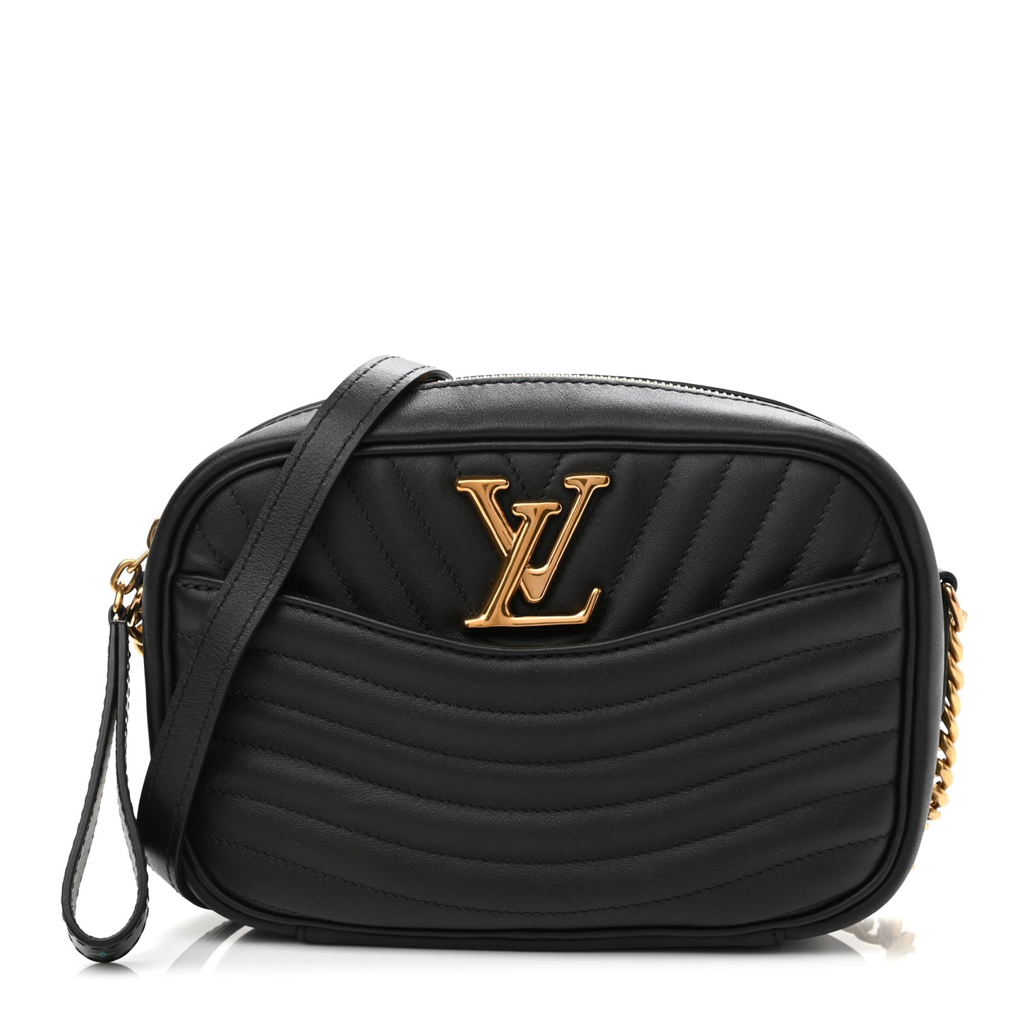 Calfskin New Wave Camera Bag Black