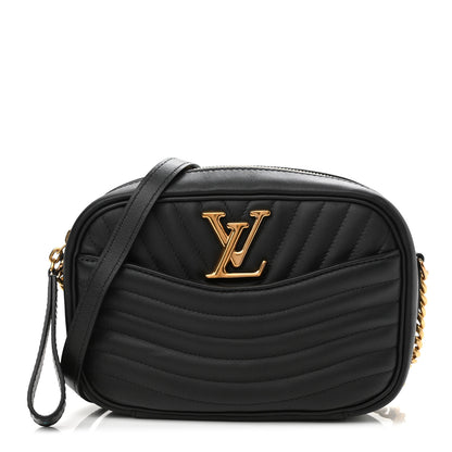 Louis Vuitton Calfskin New Wave Camera Bag Black 1 of 10