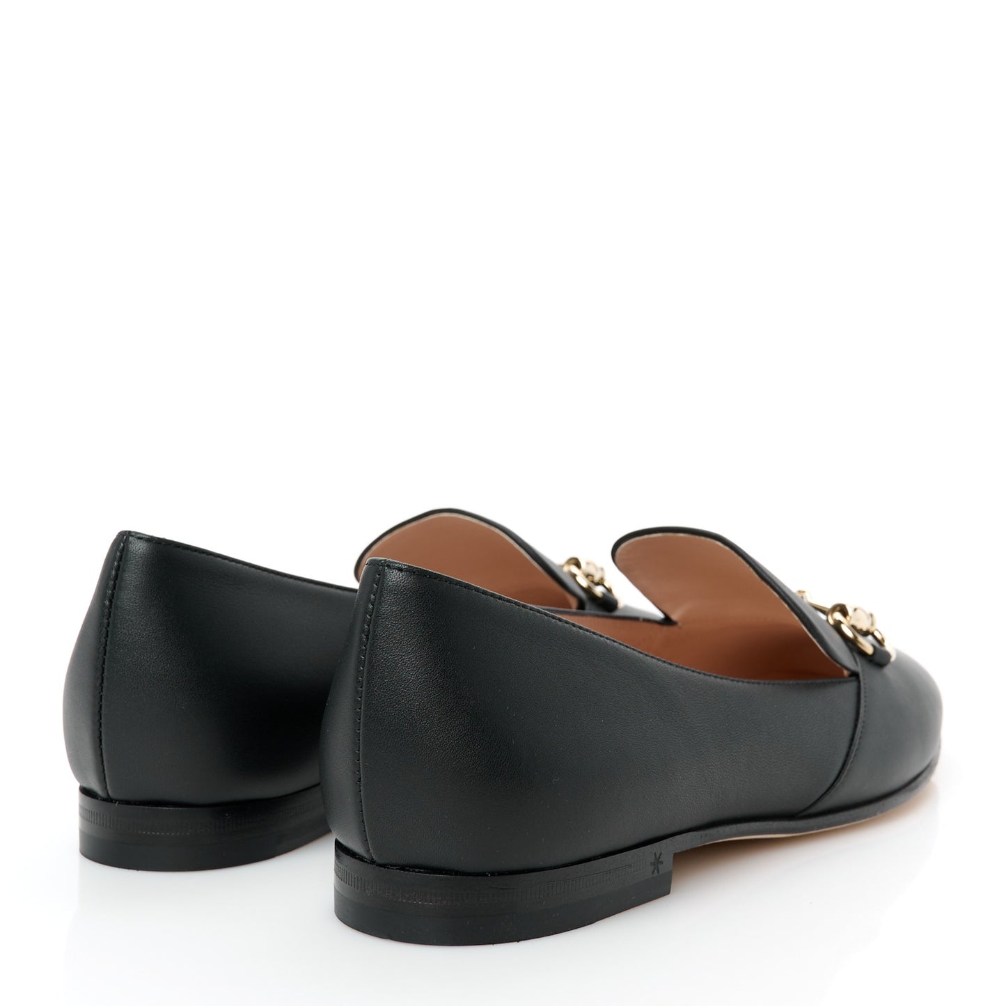 Calfskin Horsebit Loafers 37 Black