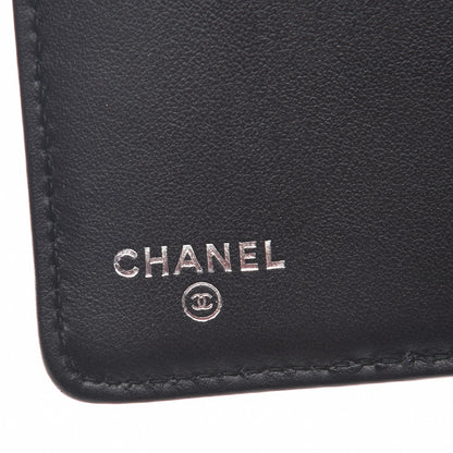 Chanel Aged Calfskin Quilted Gabrielle Yen Wallet Beige Black 6 of 9
