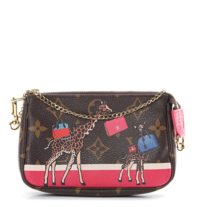 Louis Vuitton Monogram 2017 Christmas Animation Mini Pochette Accessories 1 of 6