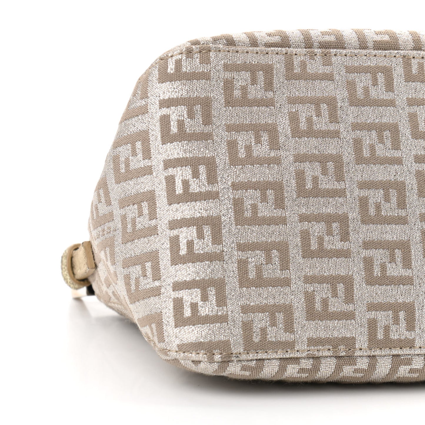 Metallic Jacquard Zucchino Suede Mini Mama Baguette Peltro Argento Sabbia