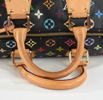 Louis Vuitton Monogram Multicolor Speedy 30 Black 13 of 14