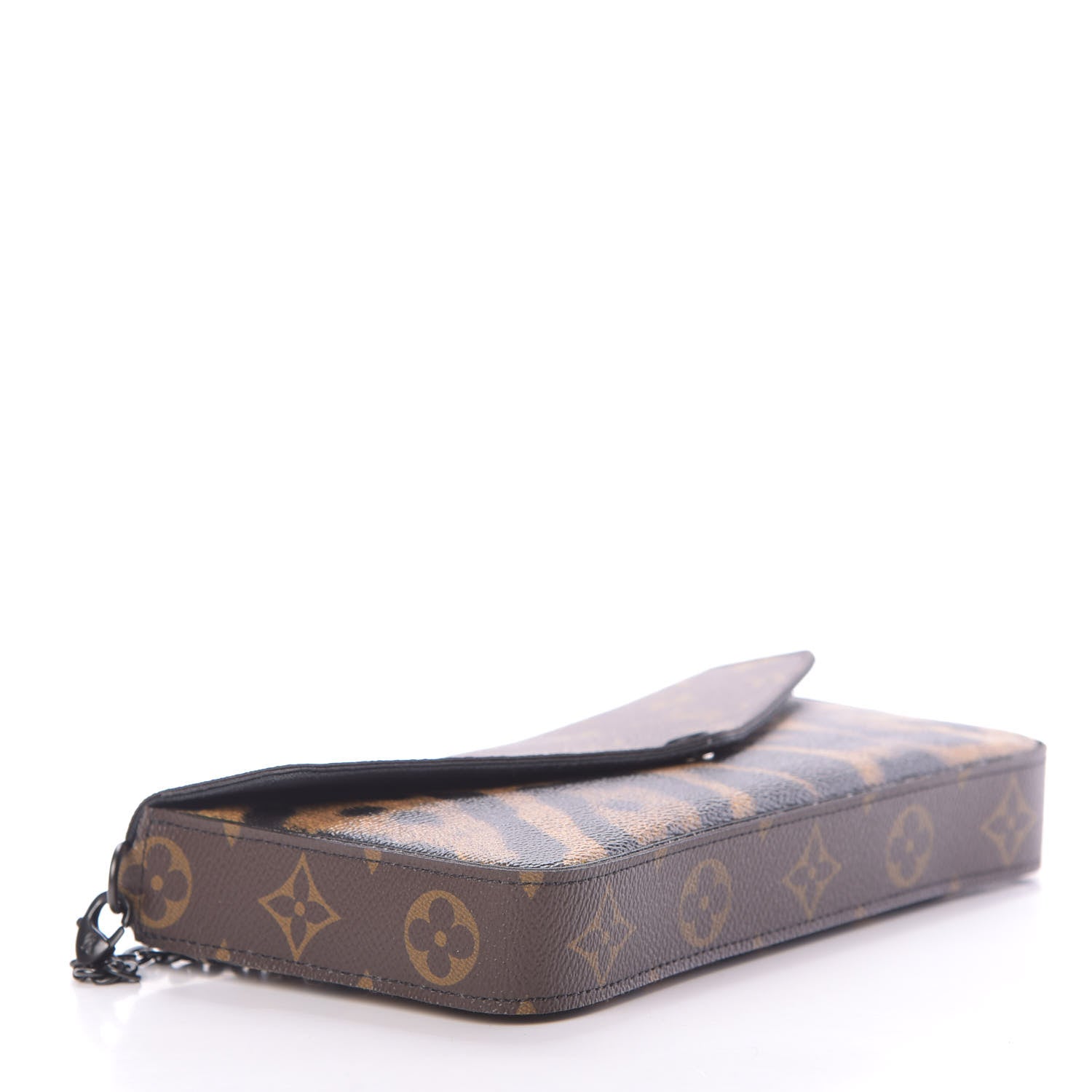 Louis Vuitton Monogram Animal Print Pochette Felicie Chain Wallet 5 of 13