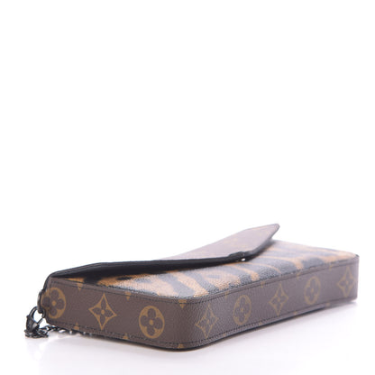 Louis Vuitton Monogram Animal Print Pochette Felicie Chain Wallet 5 of 13