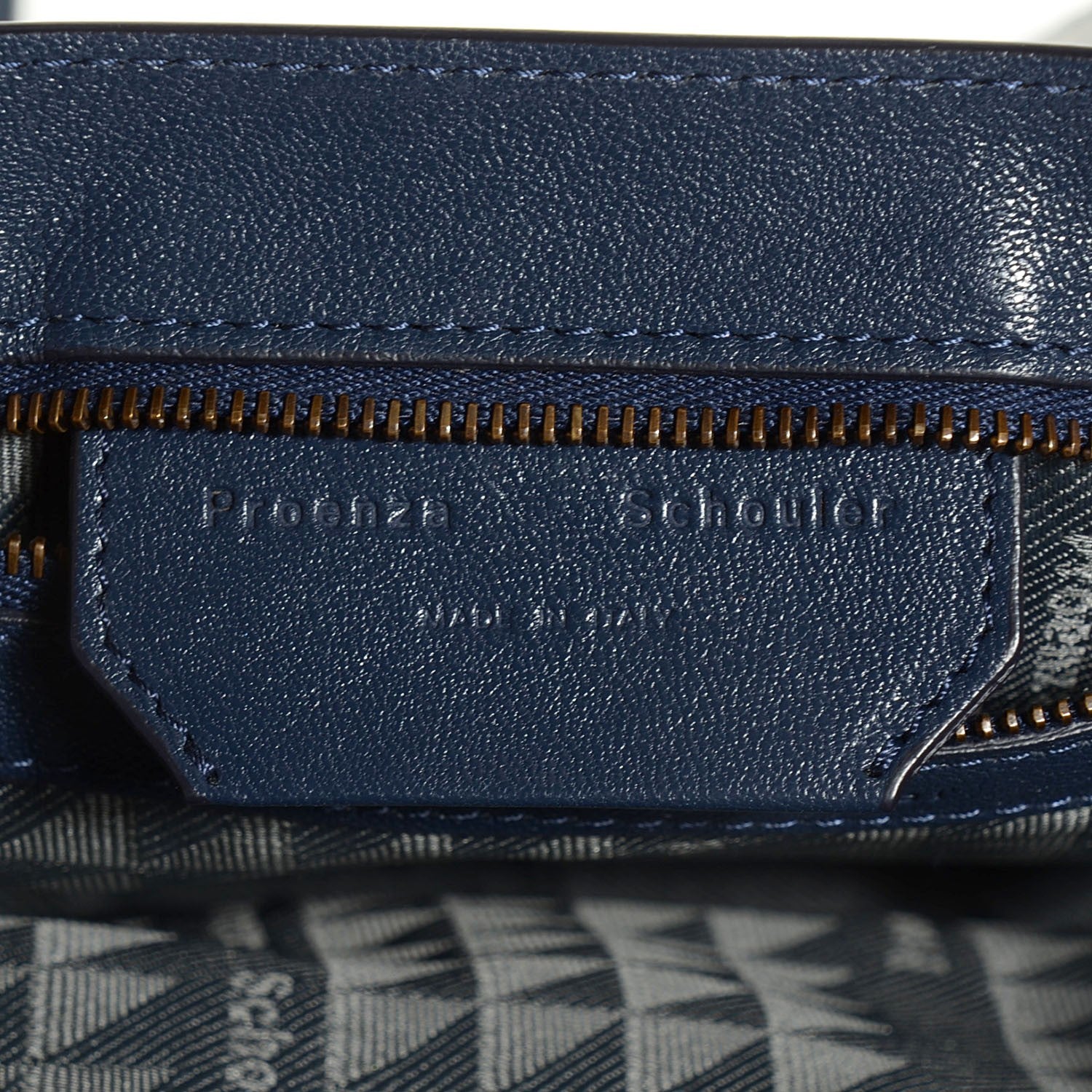 Proenza Schouler Lambskin Tiny PS1 Satchel Midnight 10 of 13