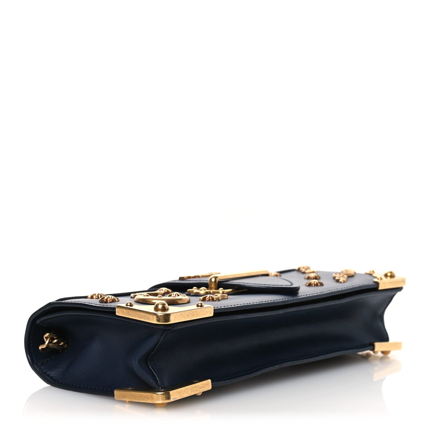 Prada City Calf Saffiano Astrology Cahier Clutch With Chain Baltico 4 of 10