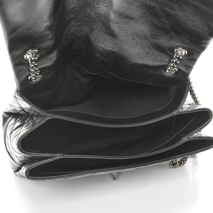 Chanel Glazed Calfskin Quilted Large Lady Pearly Flap Black 5 of 7