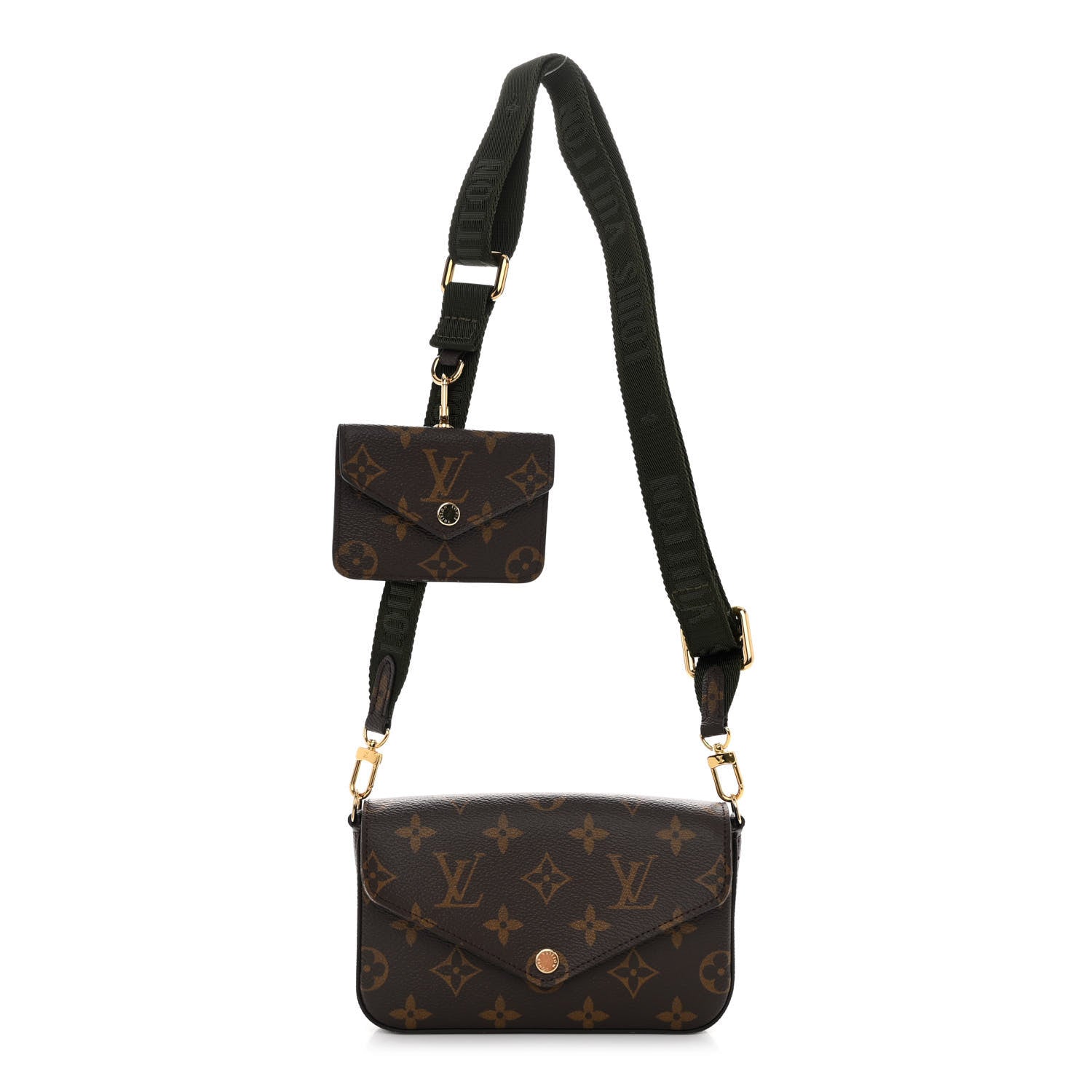 Louis Vuitton Monogram Felicie Strap & Go Kaki 1 of 9