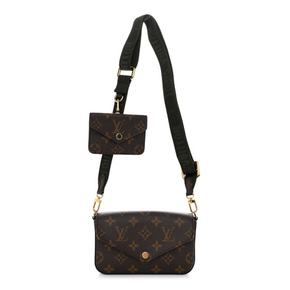 Louis Vuitton Monogram Felicie Strap & Go Kaki 1 of 9
