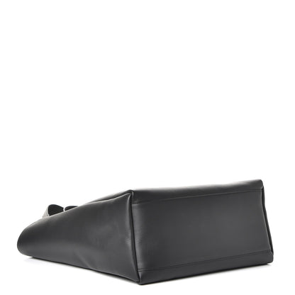 Balenciaga Calfskin Logo Medium Tote Black 5 of 8