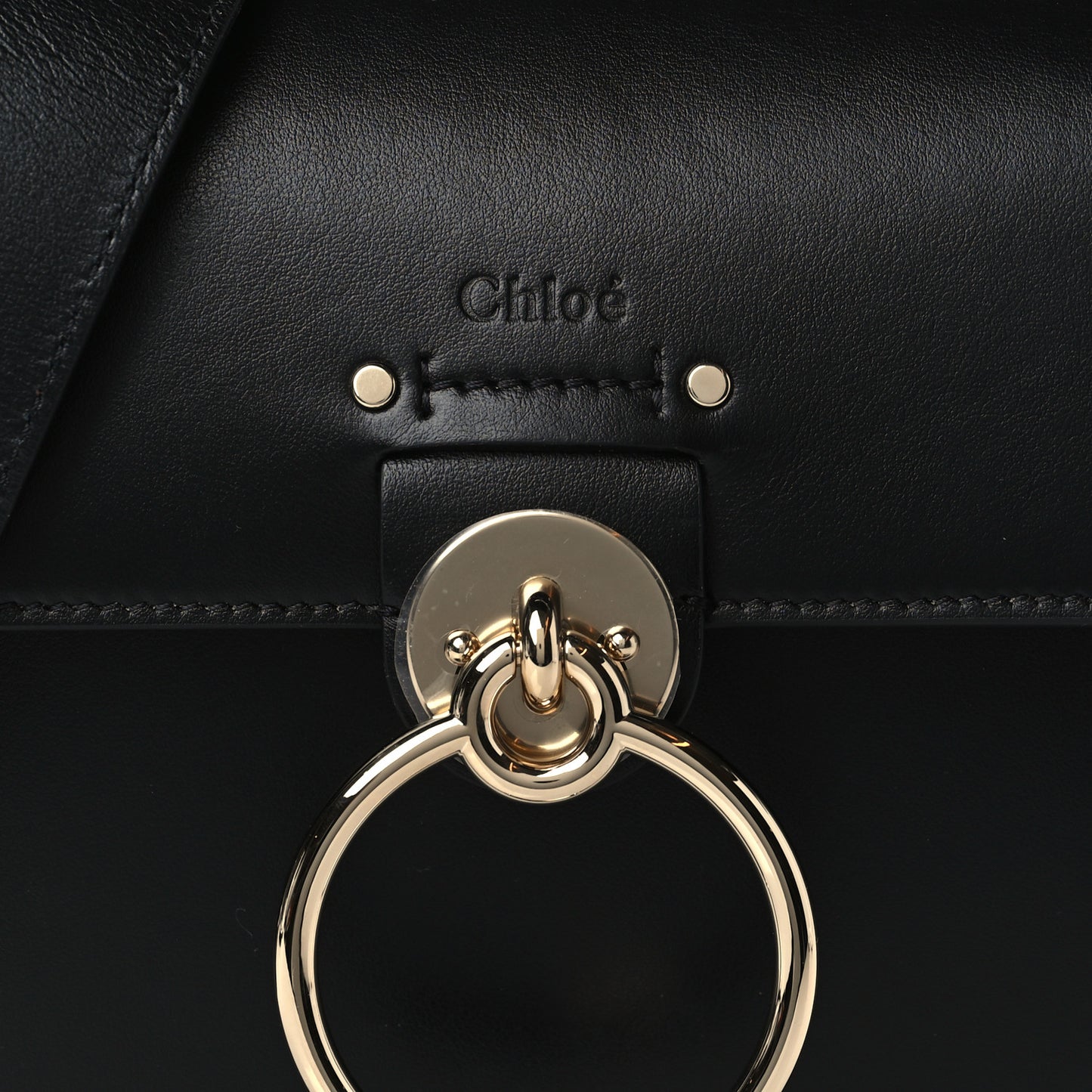 Calfskin Small Tess Bag Black
