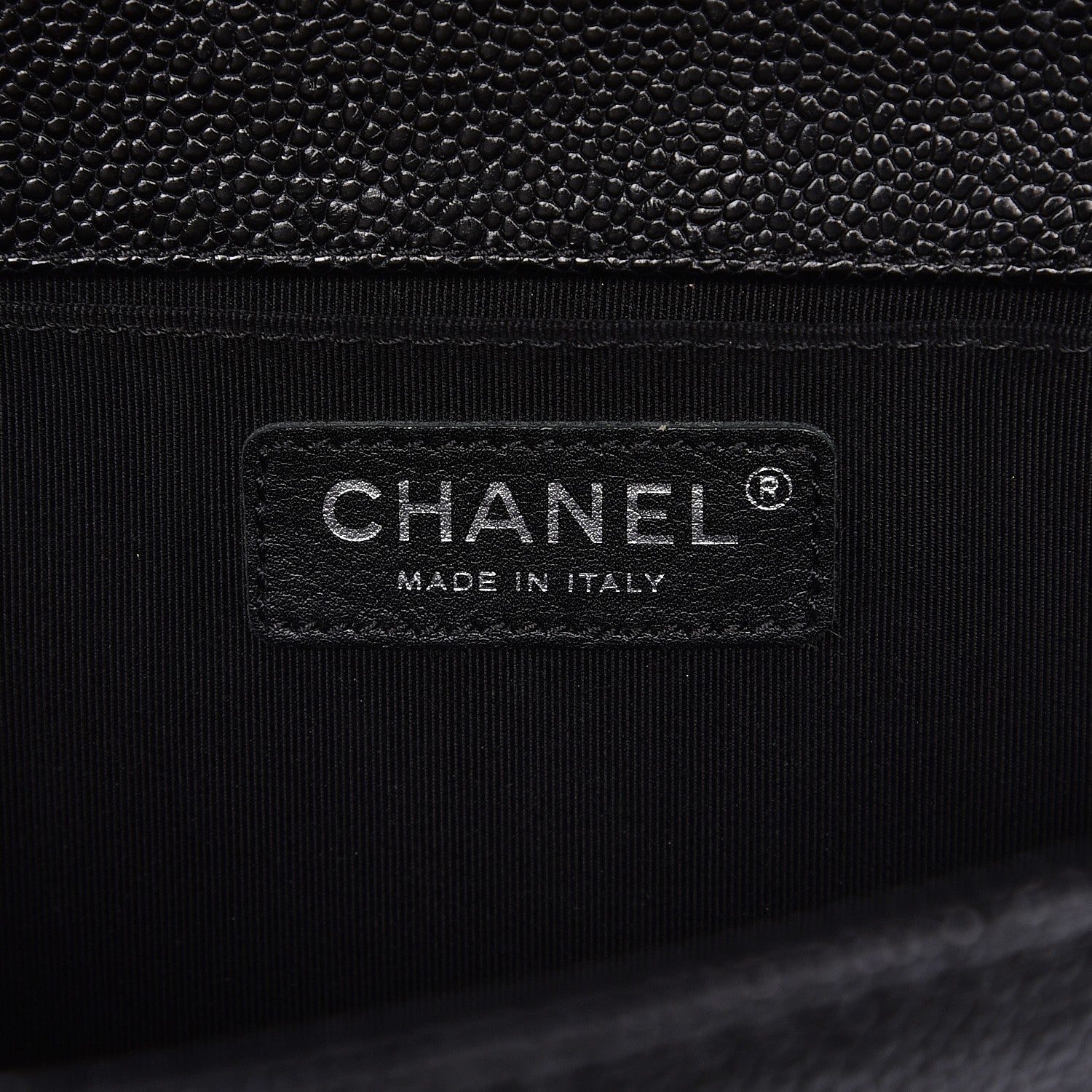 Chanel Caviar Quilted Medium Boy Flap Black 6 of 7