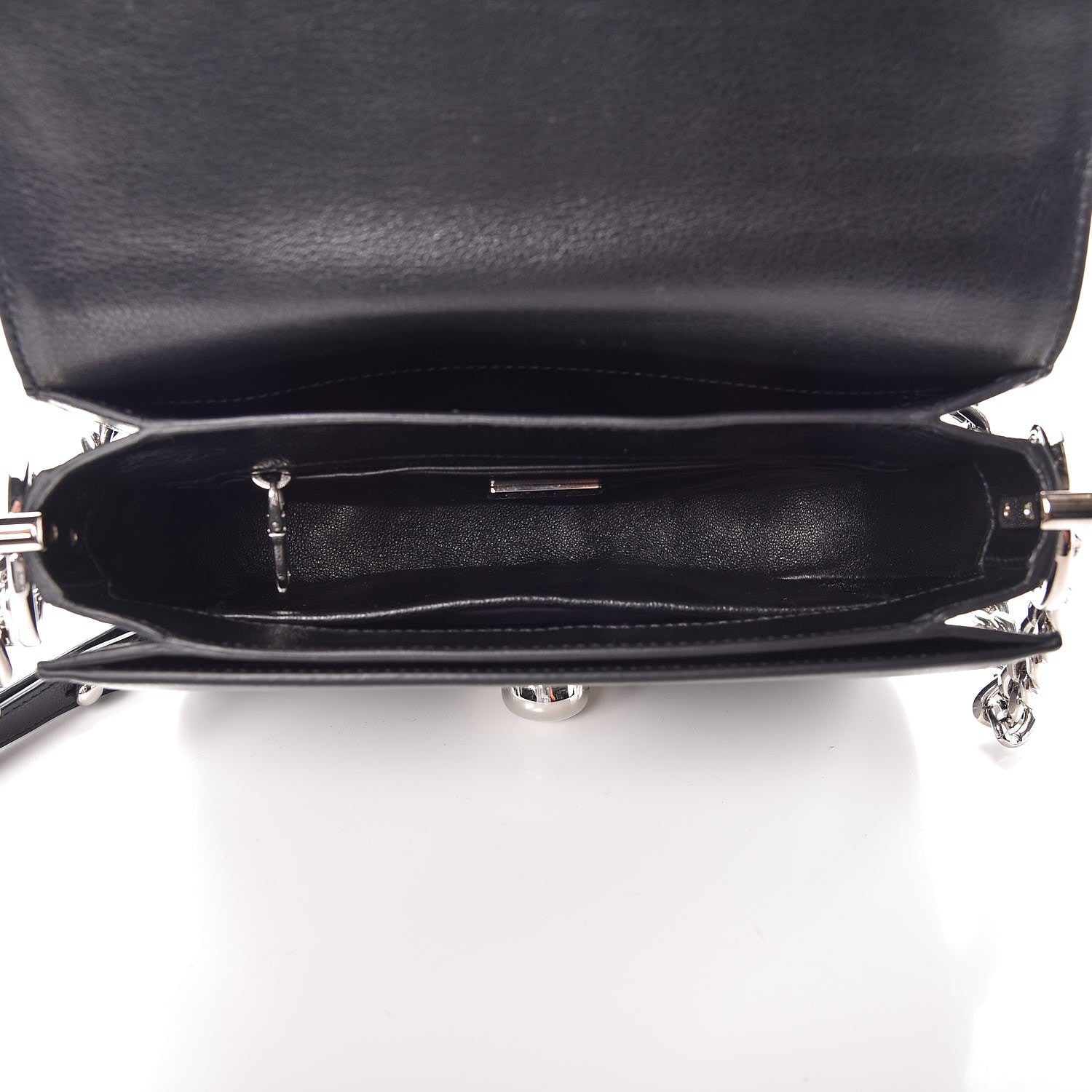 Prada Glace Calfskin Arcade Crossbody Bag Black 5 of 7