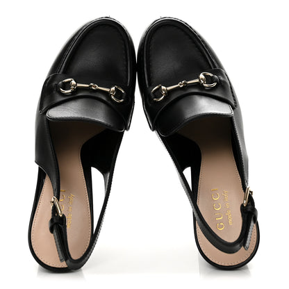 Gucci Calfskin Horsebit Platform 70/160mm Slingback Mules 36 Black 2 of 10