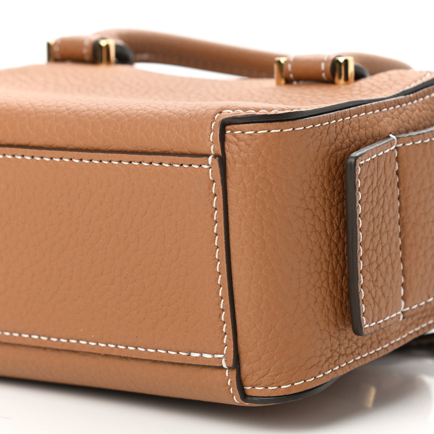 Taurillon Soft Nano Cool Box Satchel Vegetal Ivory