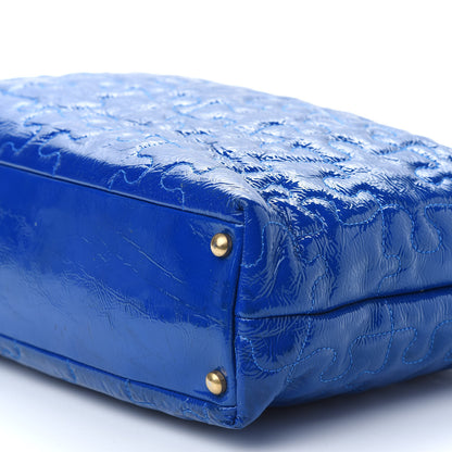 Chanel Patent Puzzle Tote Electric Blue 8 of 9
