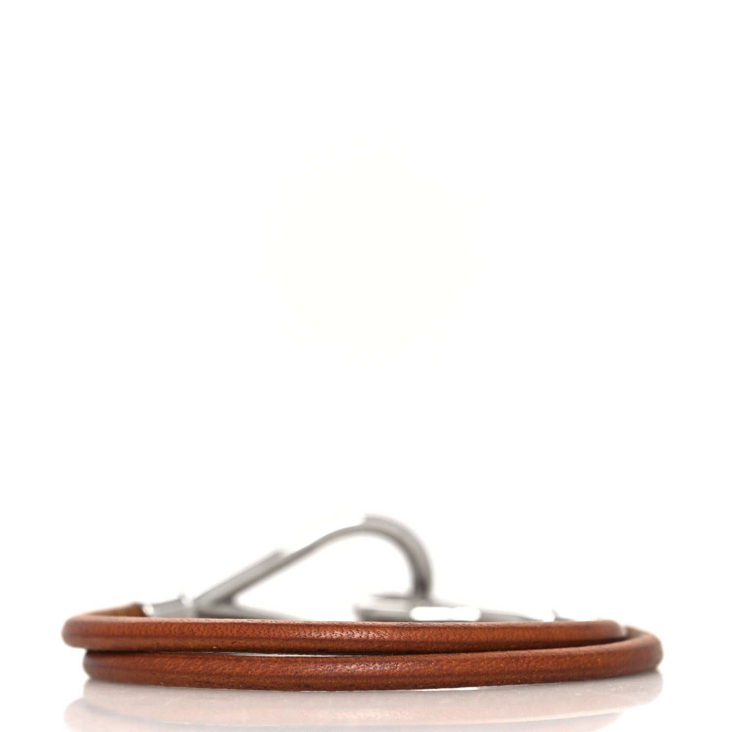 Hermes Natural Bridle Jumbo Double Tour Bracelet Bouton 3 of 4