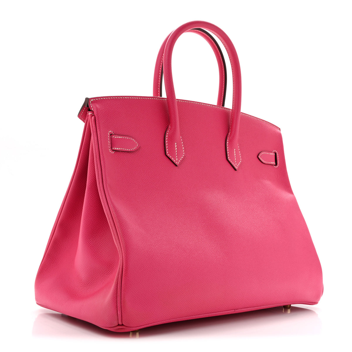 Hermes Epsom Horseshoe Birkin 35 Rose Tyrien Bleu Indigo 3 of 15