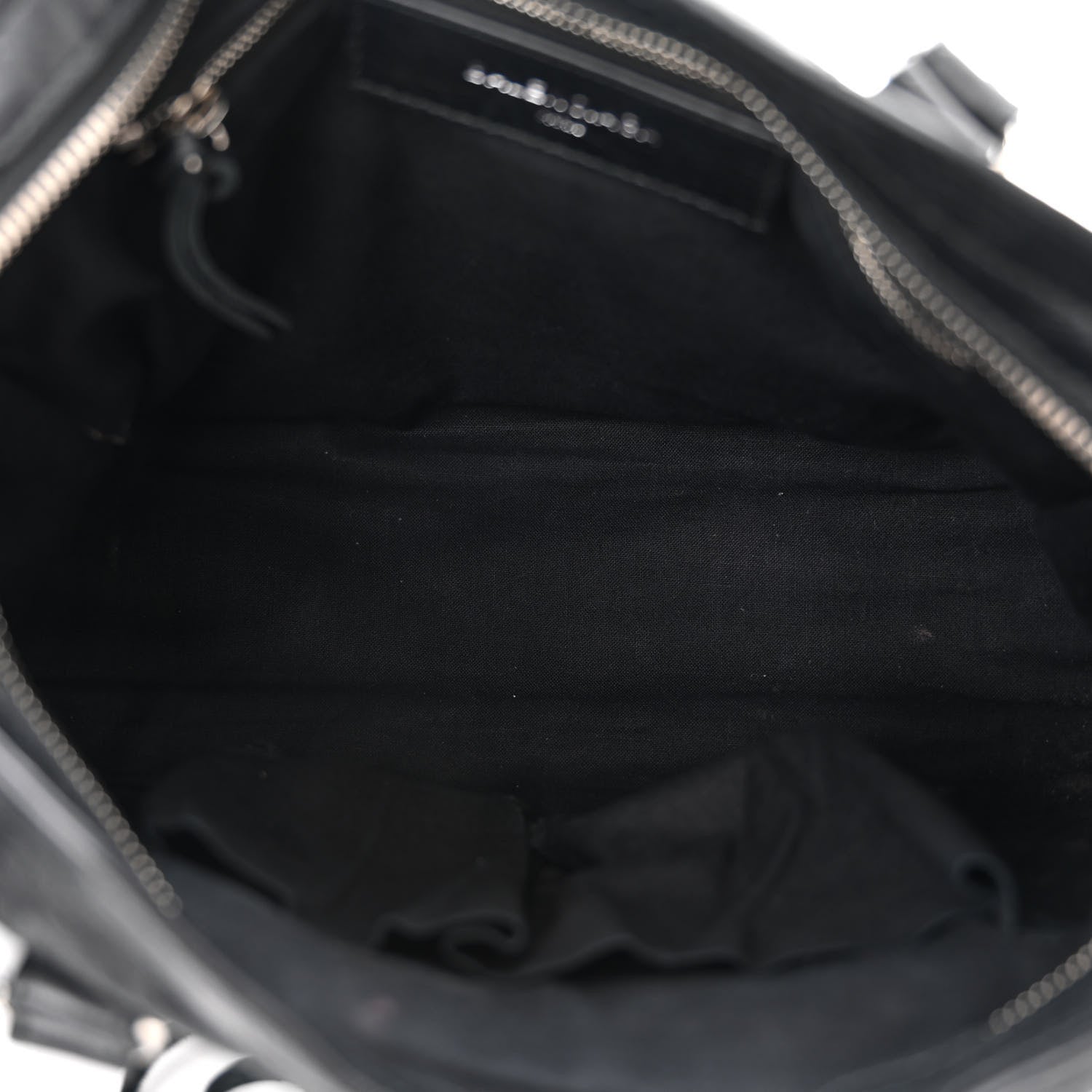Balenciaga Agneau Classic Silver Hardware S City Logo Strap Black 5 of 13
