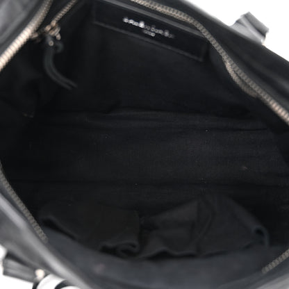 Balenciaga Agneau Classic Silver Hardware S City Logo Strap Black 5 of 13