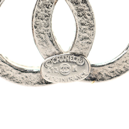 Chanel Crystal CC Earrings Gold 4 of 4