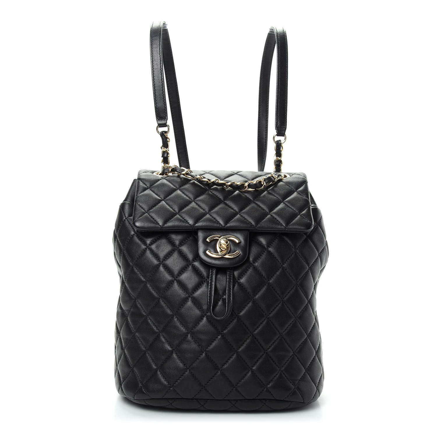 Chanel Lambskin Quilted Small Urban Spirit Backpack Black 1 of 8