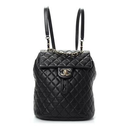 Chanel Lambskin Quilted Small Urban Spirit Backpack Black 1 of 8