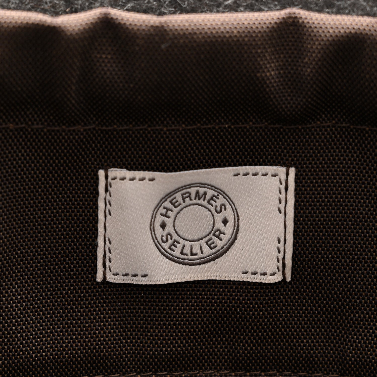 Hermes Felt Sac De Pansage Groom Bag Acier 6 of 9