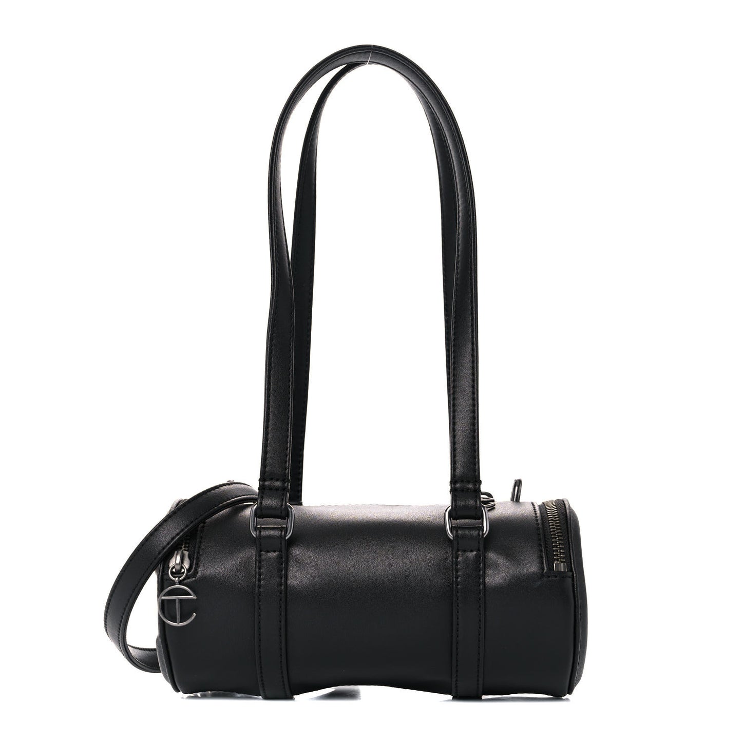 Vegan Leather Small Duffle Black