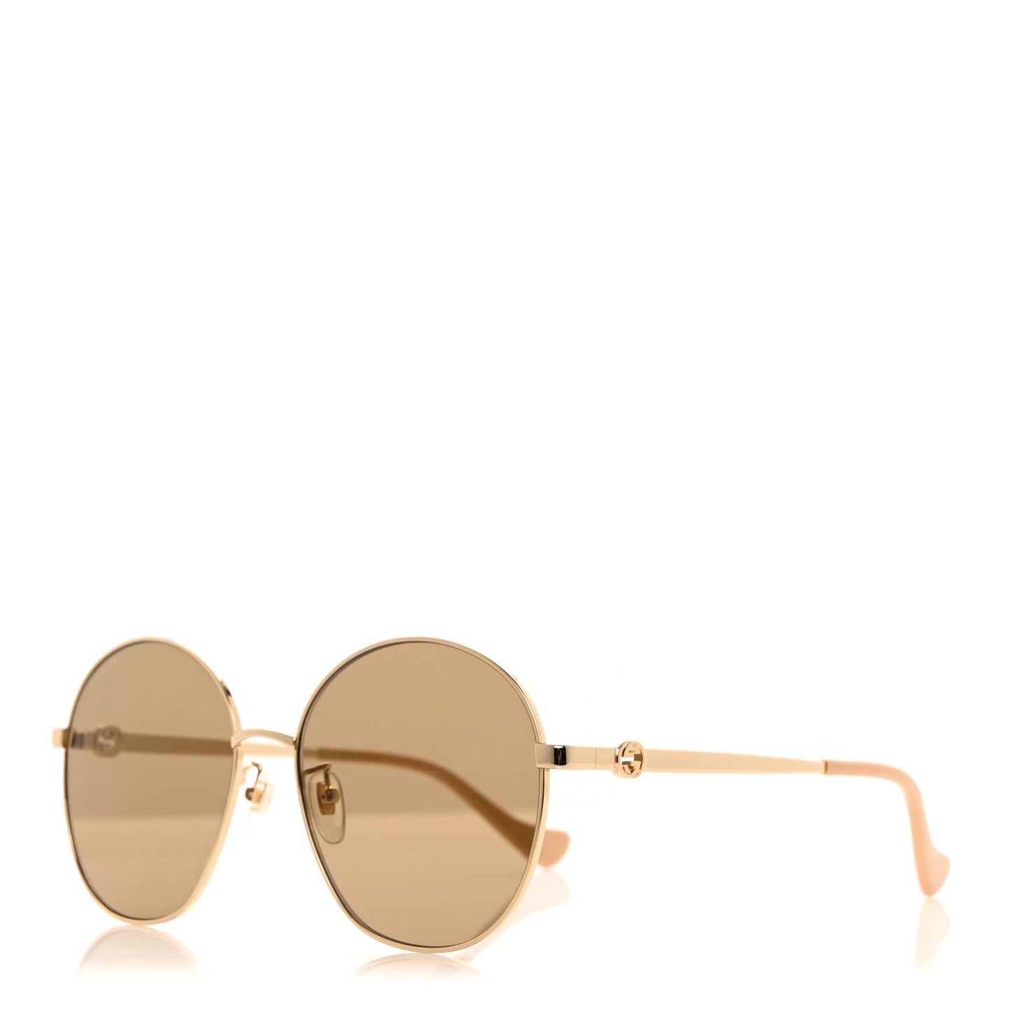 Metal Round GG Sunglasses GG1090SA Gold