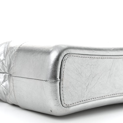 Chanel Metallic Aged Calfskin Quilted Medium Gabrielle Silver 9 of 12