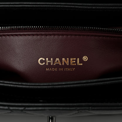 Chanel Lambskin Quilted Small Trendy CC Dual Handle Flap Bag So Black 6 of 10