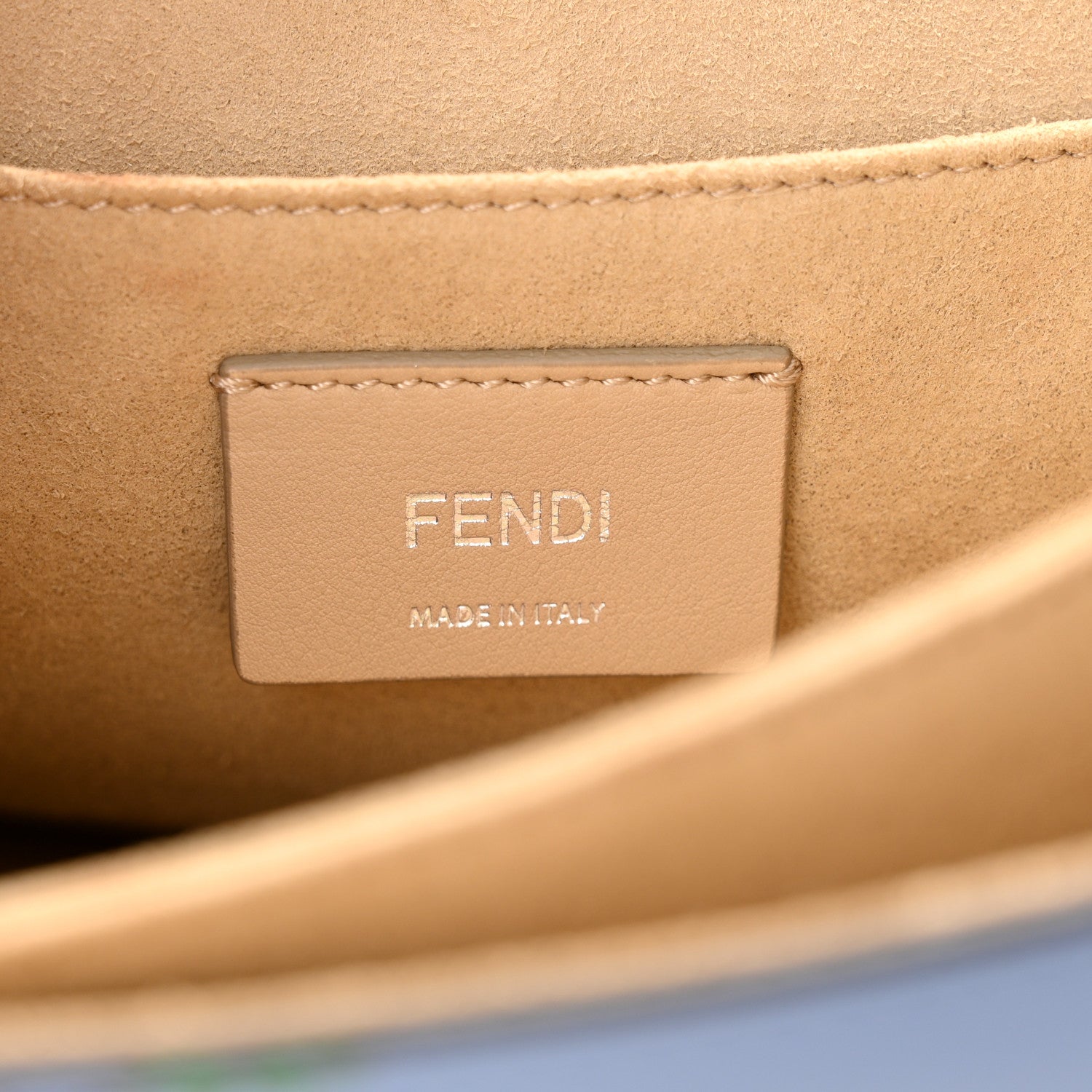 Fendi Vitello Liberty Japanese Blossom Scalloped Studded Grommet Kan I Shoulder Bag Nebula Multicolor 6 of 10
