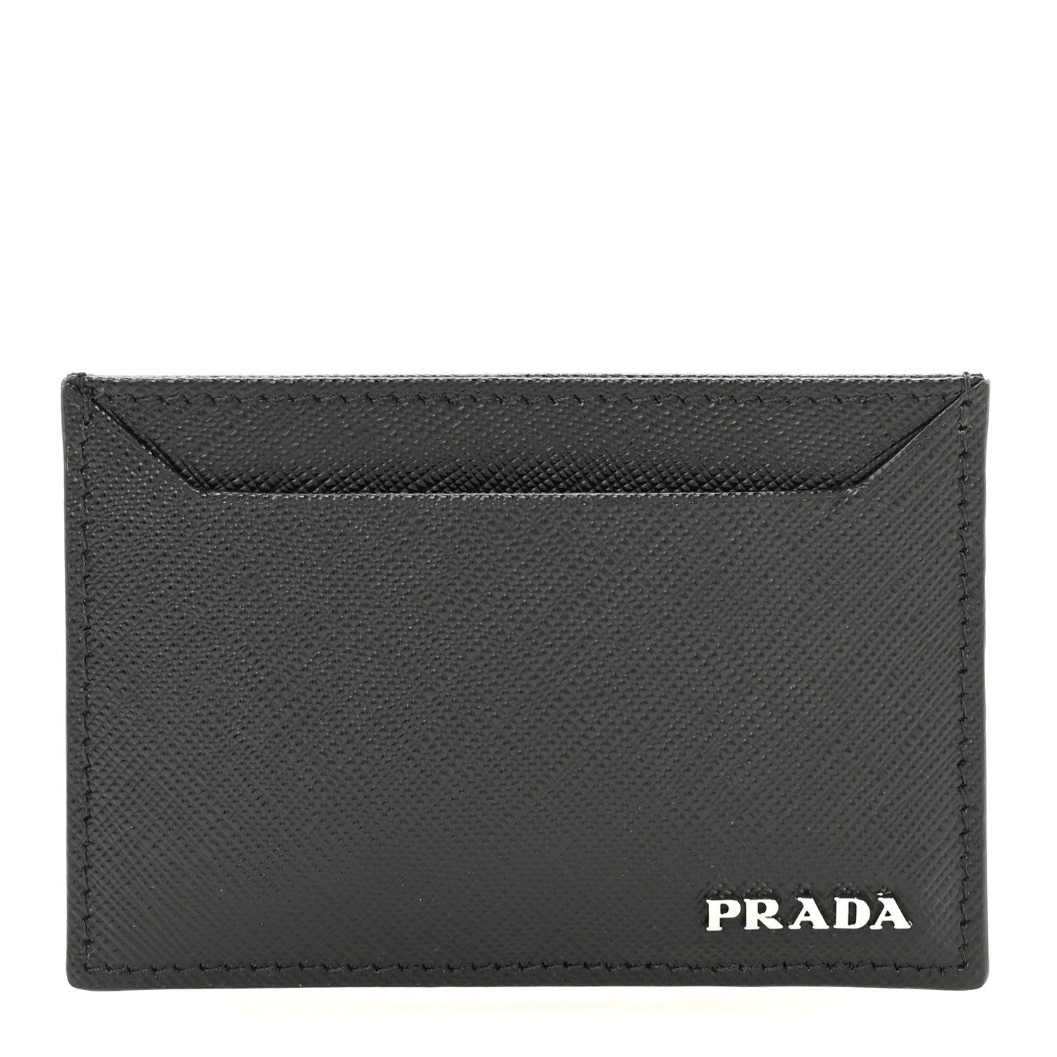 Prada Saffiano Card Holder Black 1 of 8