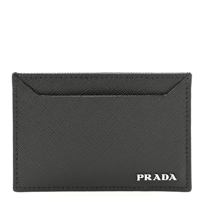 Prada Saffiano Card Holder Black 1 of 8