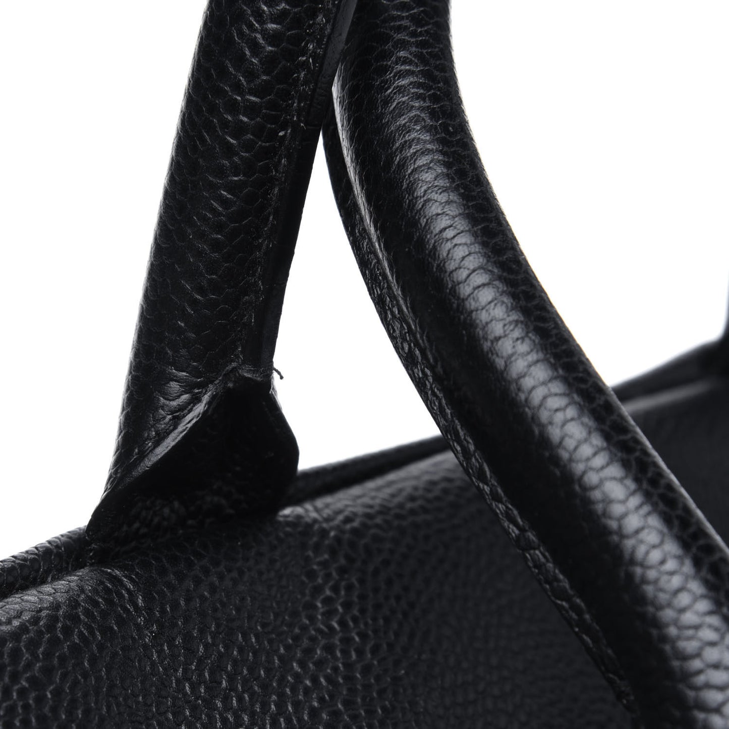 Caviar Quilted Large Bowler Black