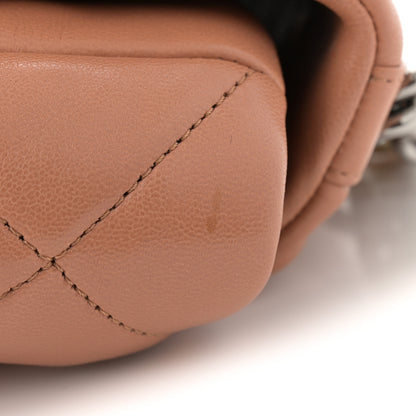 Chanel Lambskin Quilted Medium Chanel 19 Flap Brown 11 of 13