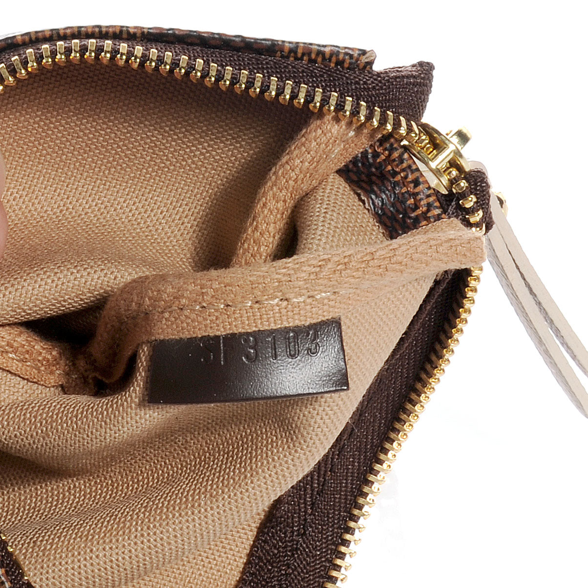 Damier Ebene Trunks and Locks Mini Pochette Accessories