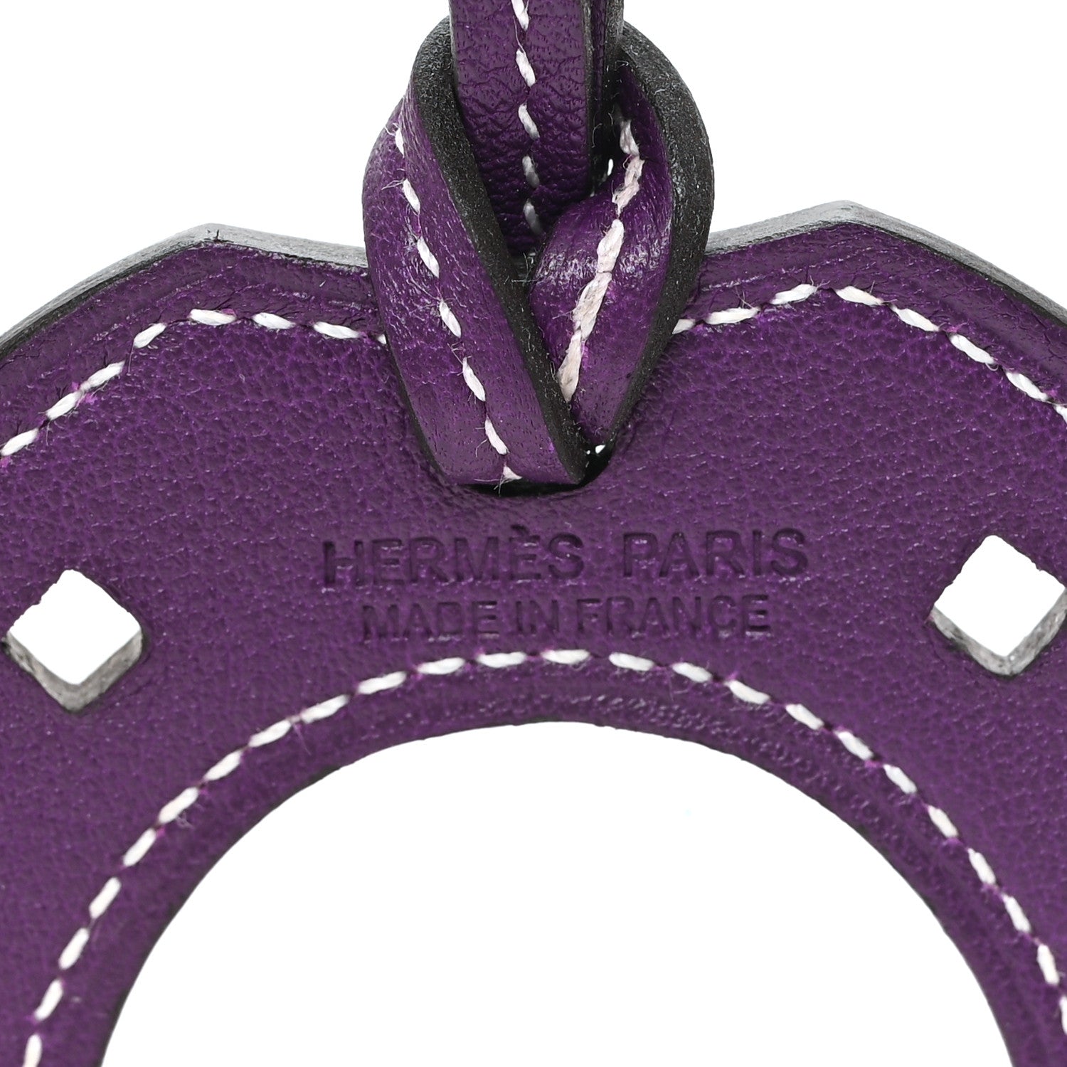 Hermes Swift Paddock Horseshoe Bag Charm Ultraviolet 3 of 3