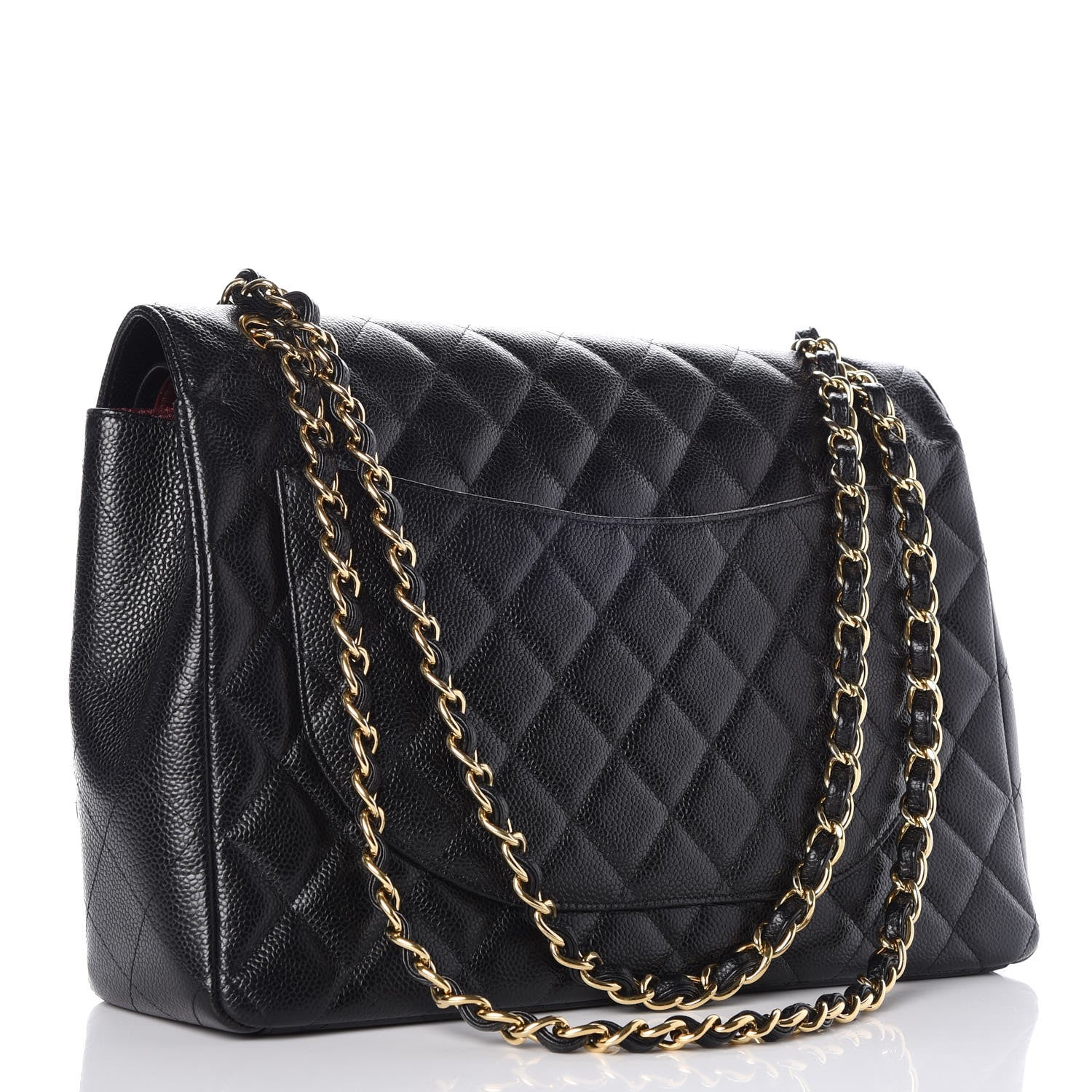 Chanel Caviar Quilted Maxi Double Flap Black 3 of 14