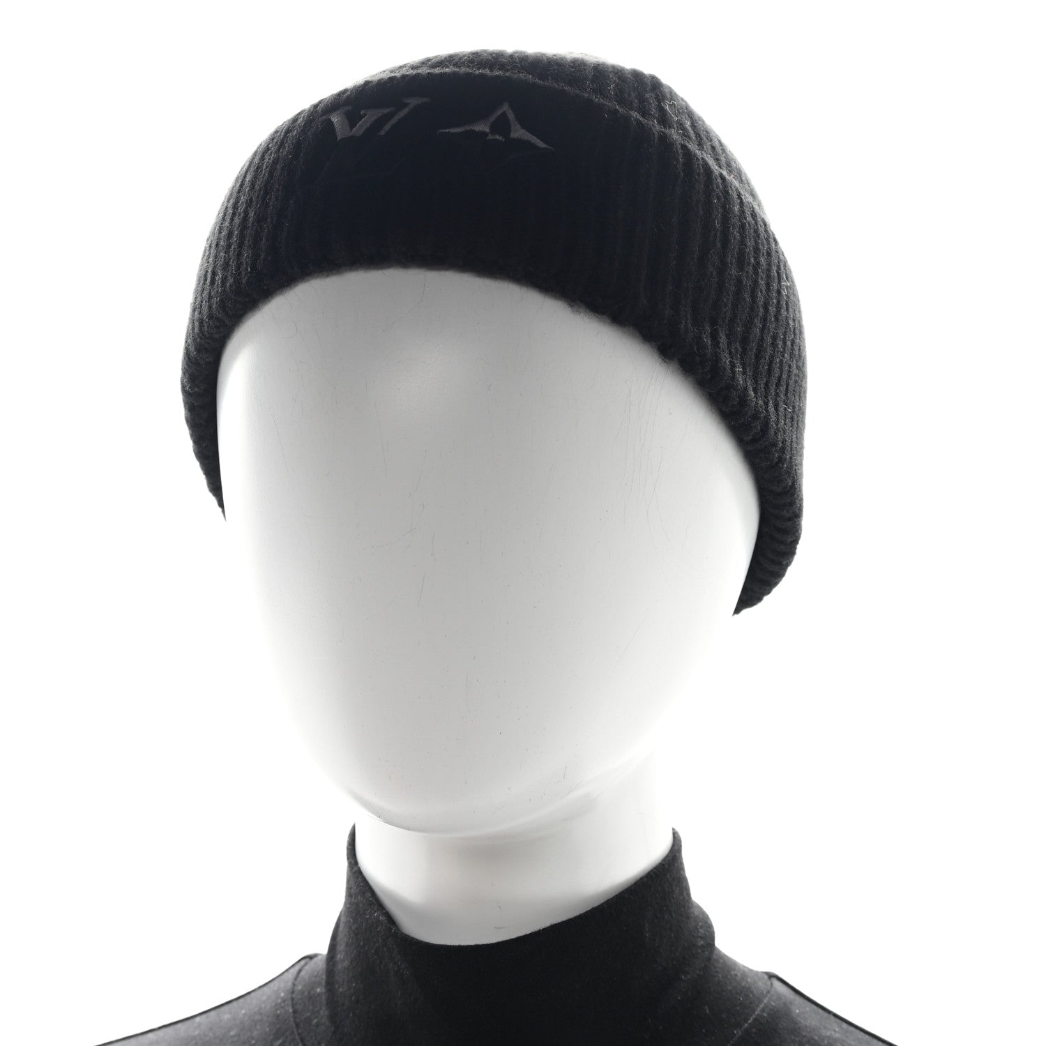 Louis Vuitton Cashmere Monogram LV Dual Beanie Black 2 of 5